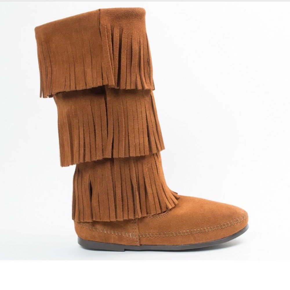 Minnetonka Triple Fringe Boots